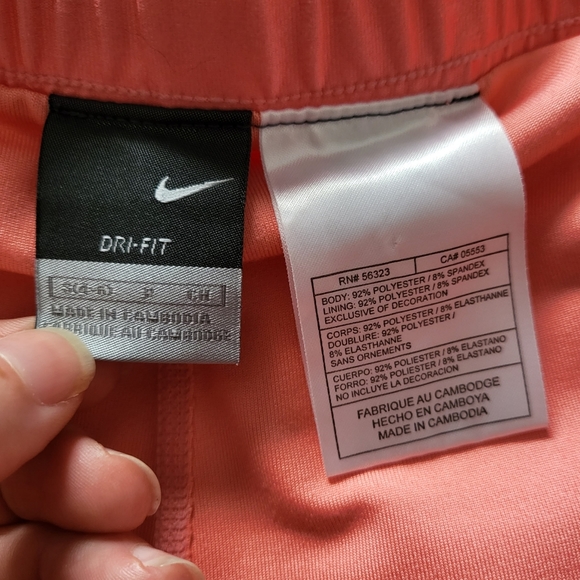 Nike Skirt Dri-Fit Flat Panel Boarder Peach Tennis / Golf - Picture 10 of 11